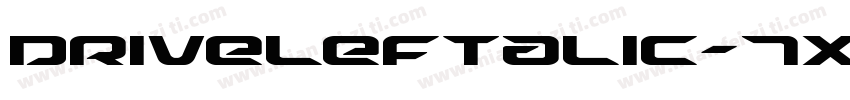 DriveLeftalic-7xrD字体转换