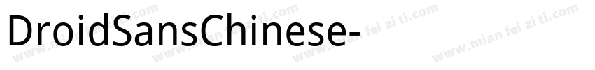 DroidSansChinese字体转换