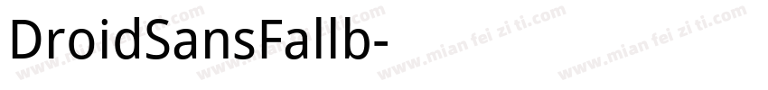 DroidSansFallb字体转换