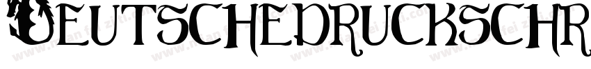 Deutschedruckschrift-1GEg字体转换