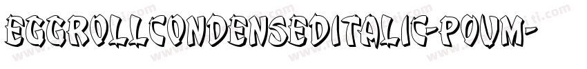 EggRollCondensedItalic-P0Vm字体转换