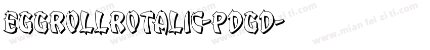 EggRollRotalic-pdgd字体转换