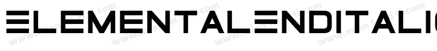 ElementalEndItalic-xyrm字体转换