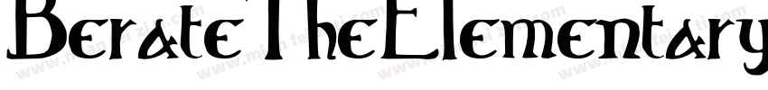 BerateTheElementaryRegular-RxPW字体转换