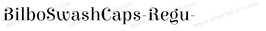 BilboSwashCaps-Regu字体转换