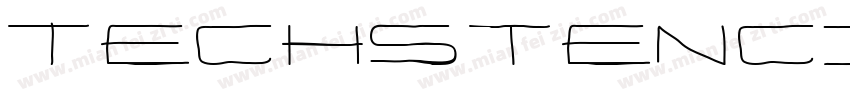 TechstencilExpandedRegular字体转换