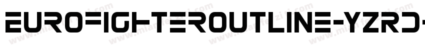 EurofighterOutline-yzRd字体转换