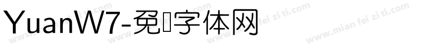YuanW7字体转换