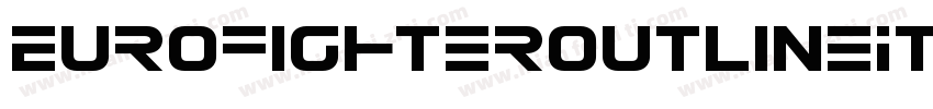 EurofighterOutlineItalic-9DRj字体转换