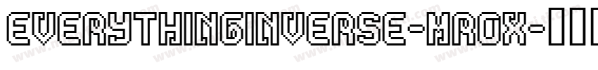 EverythingInverse-MROx字体转换