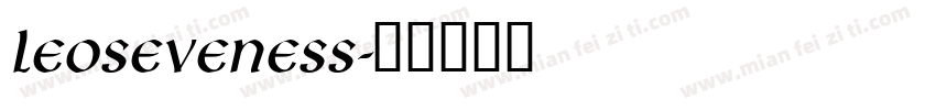 Leoseveness字体转换