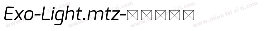 Exo-Light.mtz字体转换