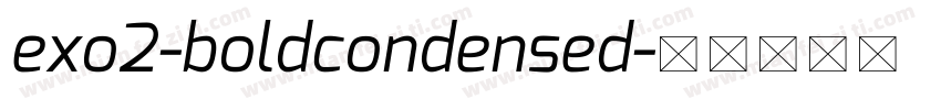 exo2-boldcondensed字体转换