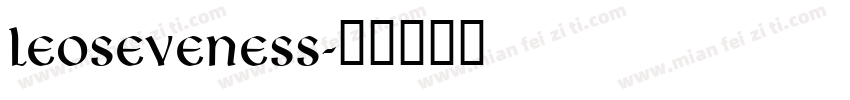 Leoseveness字体转换