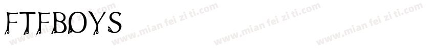 FTFBOYS字体转换