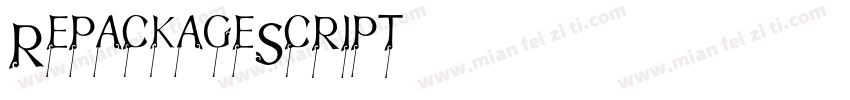RepackageScript字体转换