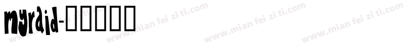 myraid字体转换