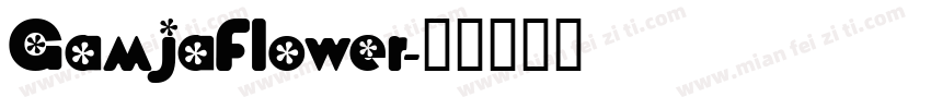 GamjaFlower字体转换