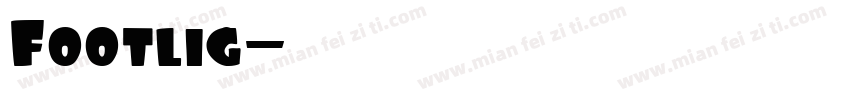Footlig字体转换