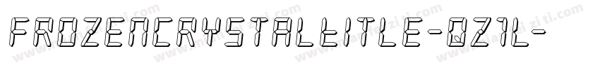 FrozenCrystalTitle-qz1l字体转换