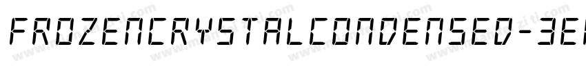 FrozenCrystalCondensed-3EWG字体转换