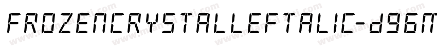 FrozenCrystalLeftalic-D96m字体转换