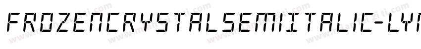 FrozenCrystalSemiItalic-lynZ字体转换