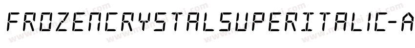 FrozenCrystalSuperItalic-ABj2字体转换