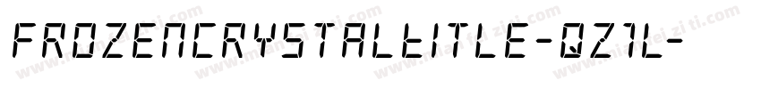 FrozenCrystalTitle-qz1l字体转换