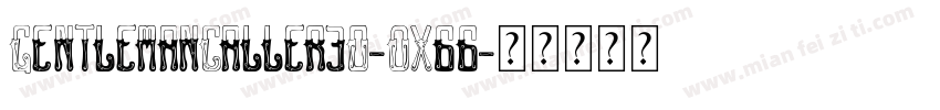 GentlemanCaller3D-OX66字体转换