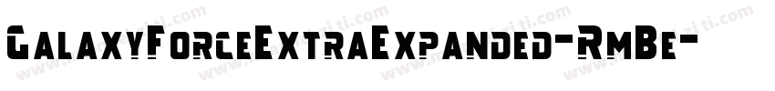 GalaxyForceExtraExpanded-RmBe字体转换