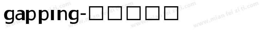 gapping字体转换
