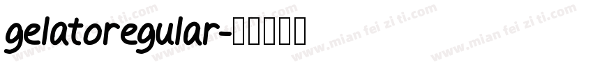 gelatoregular字体转换
