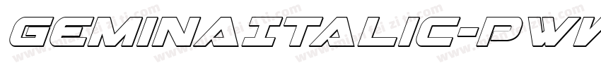GeminaItalic-PwWx字体转换