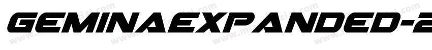 GeminaExpanded-2oJl字体转换