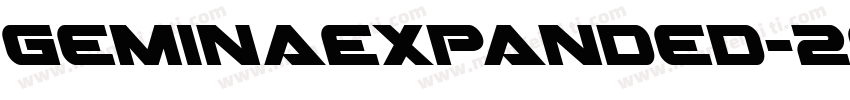 GeminaExpanded-2oJl字体转换