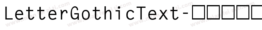 LetterGothicText字体转换