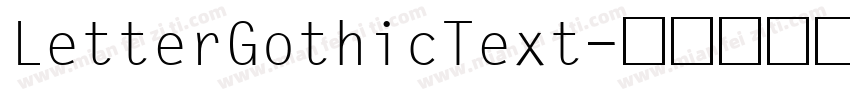 LetterGothicText字体转换