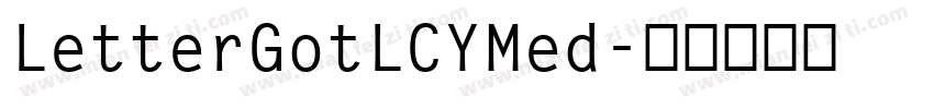 LetterGotLCYMed字体转换