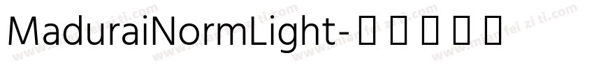 MaduraiNormLight字体转换
