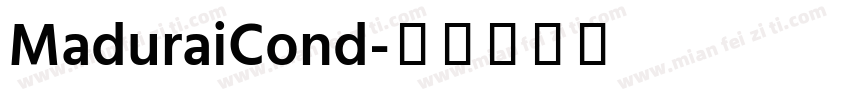 MaduraiCond字体转换
