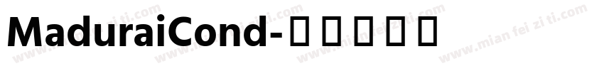 MaduraiCond字体转换
