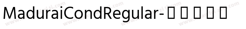 MaduraiCondRegular字体转换