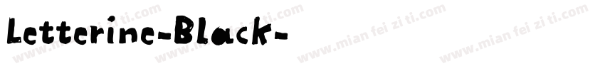 Letterine-Black字体转换