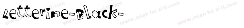 Letterine-Black字体转换