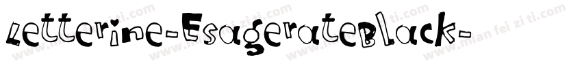 Letterine-EsagerateBlack字体转换