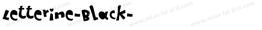 Letterine-Black字体转换