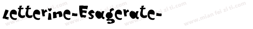Letterine-Esagerate字体转换