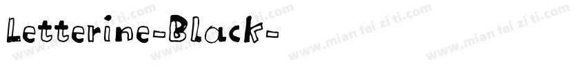 Letterine-Black字体转换