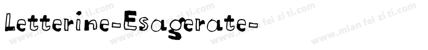 Letterine-Esagerate字体转换